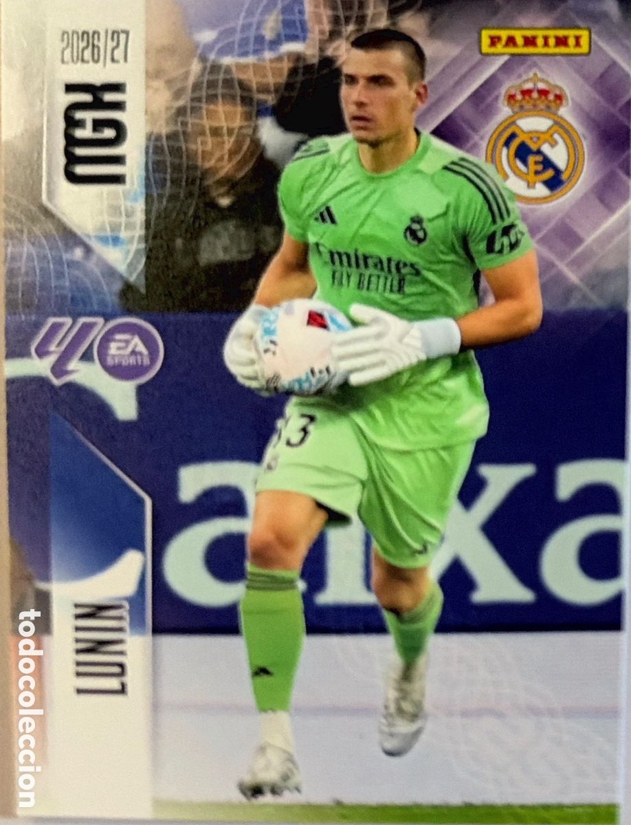 Cromos de f&uacute;tbol: 219 Lunin (R. MADRID) - MEGACRACKS 2026/27 (PANINI)