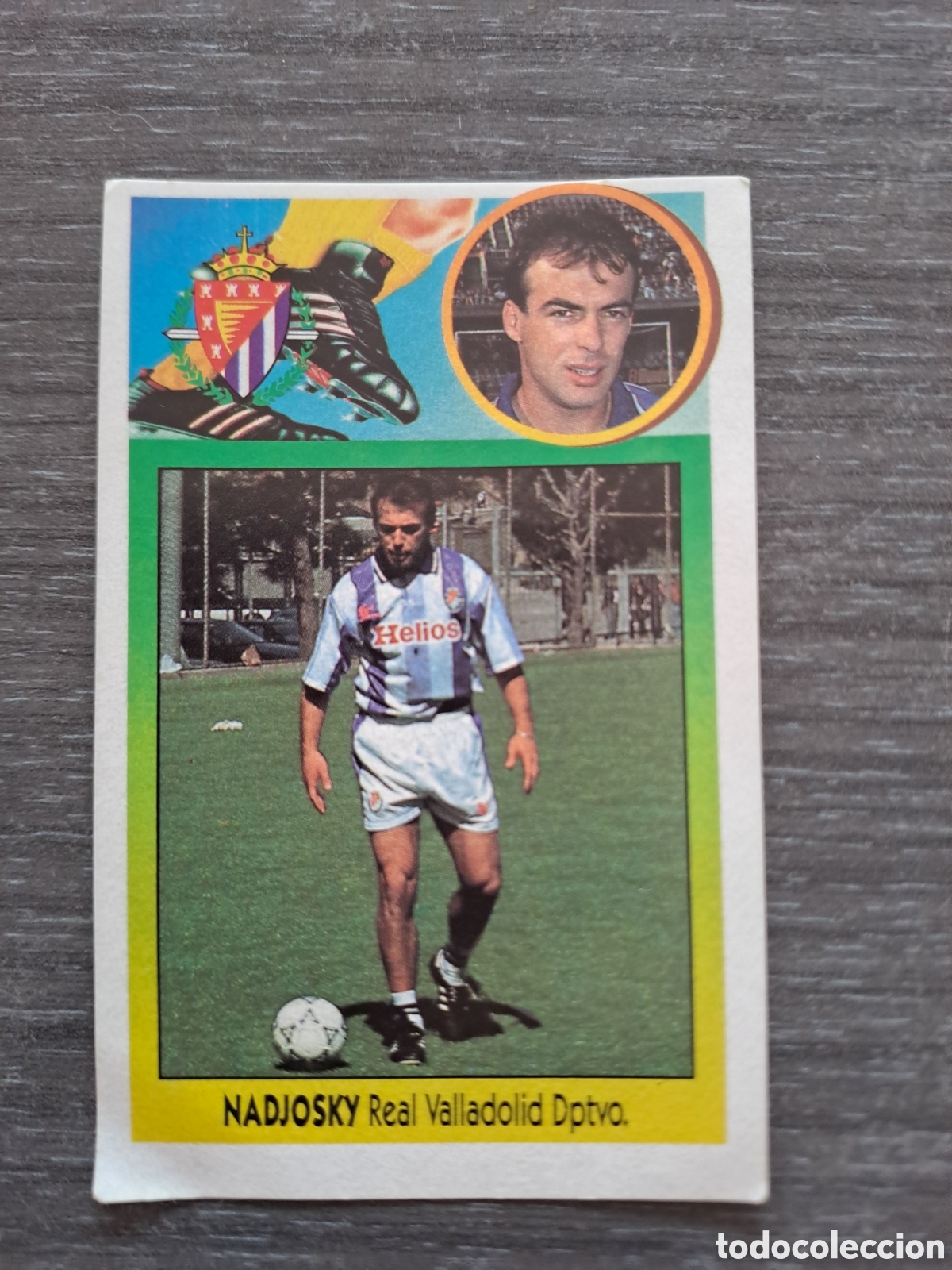 Cromos de f&uacute;tbol: LIGA ESTE 93-94 &mdash; NADJOSKY &mdash; VALLADOLID &mdash; BAJA &mdash; ADHESIVO Cromo original de Nadjosky, jugador del R