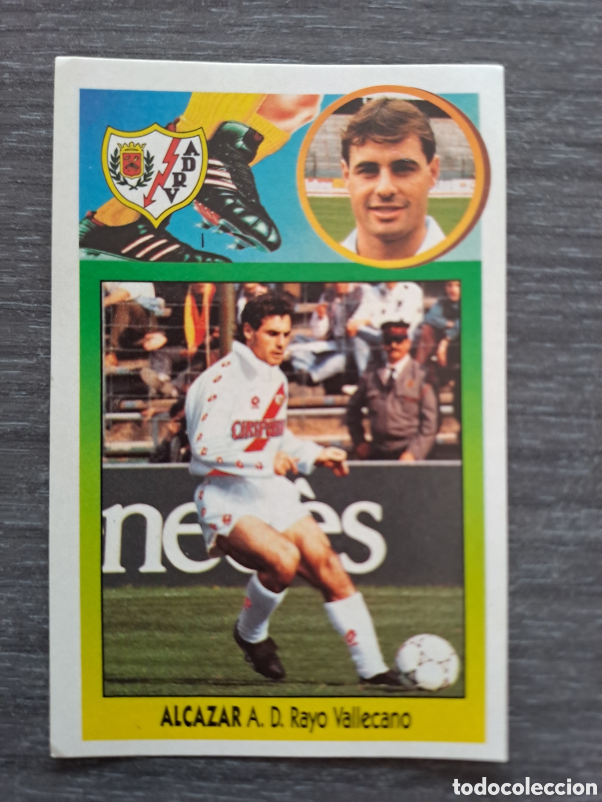 Cromos de f&uacute;tbol: LIGA ESTE 93-94 &mdash; ALC&Aacute;ZAR &mdash; RAYO VALLECANO &mdash; FICHAJE N&ordm; 5 &mdash; ADHESIVO Cromo original de Alc&aacute;zar, jug