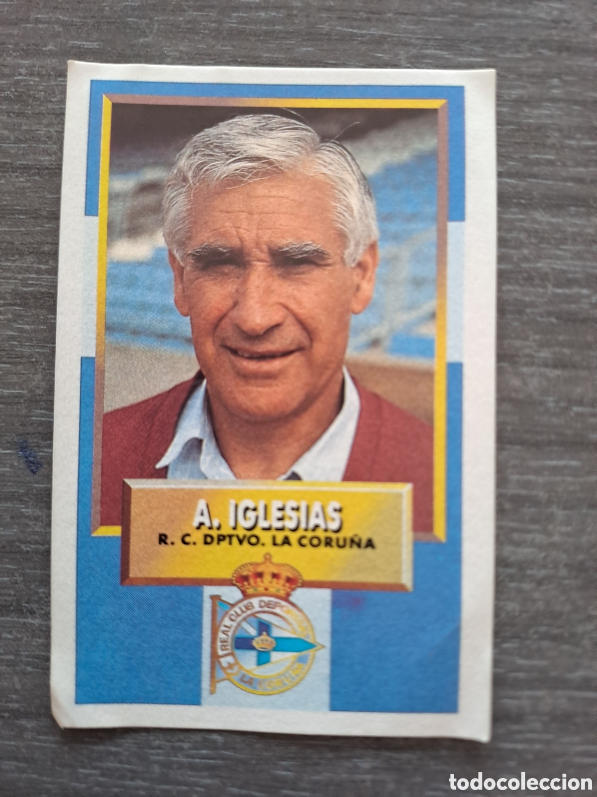 Cromos de f&uacute;tbol: LIGA ESTE 93-94 &mdash; ARSENIO IGLESIAS &mdash; DEPORTIVO &mdash; ADHESIVO Cromo original de Arsenio Iglesias, entre