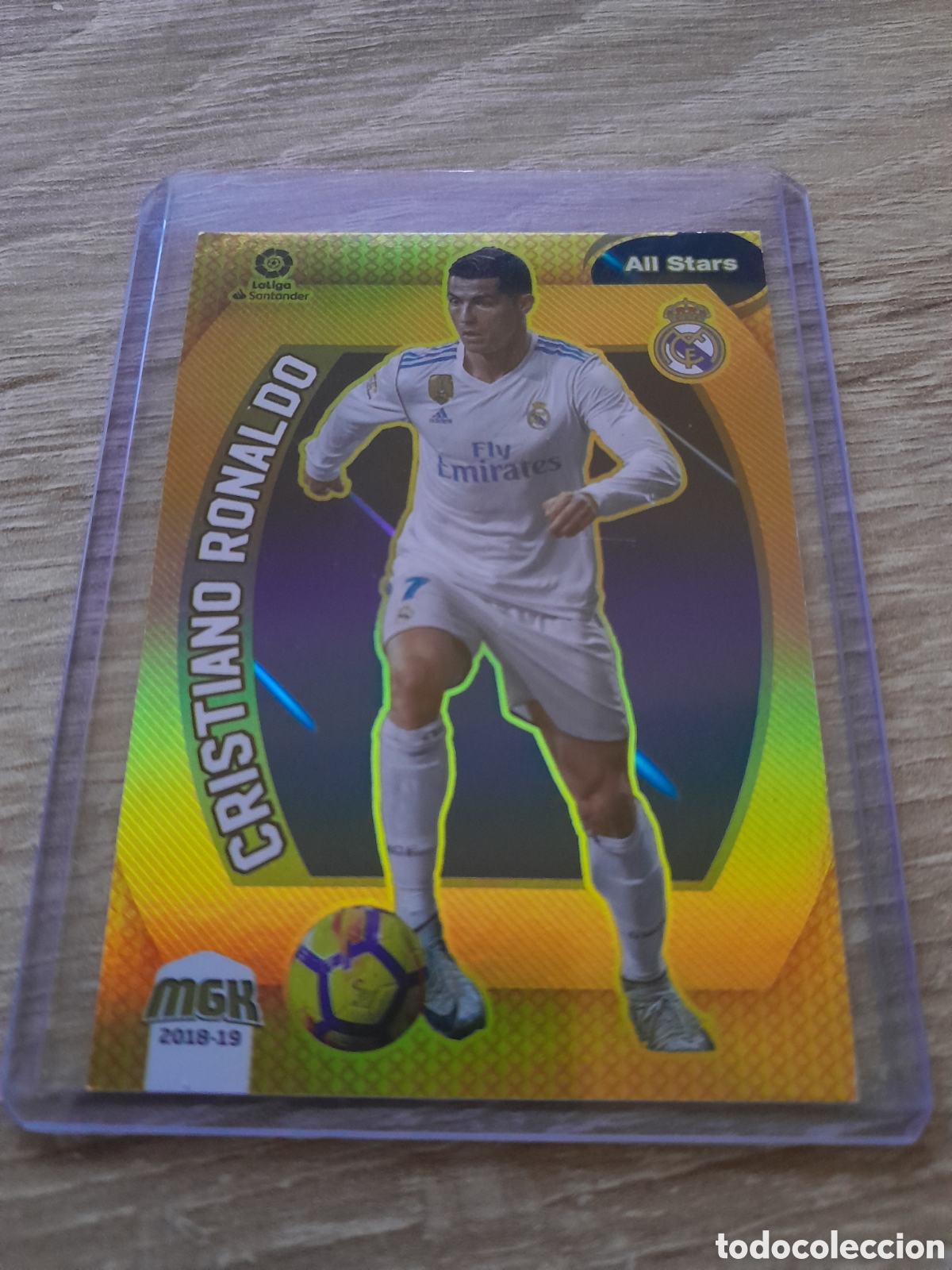 Cromos de f&uacute;tbol: n&ordm; 376 CRISTIANO RONALDO MEGACRACKS 2018 2019 MGK 18 19 ALBUM PANINI LIGA REAL MADRID ALL STARS