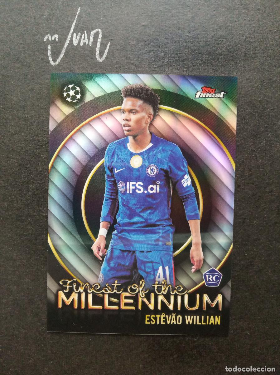 Figurine di Calcio: FM 5 MILLENIUM ROOKIE ESTEVAO WILLIAN CHELSEA BRASIL ⚽ TOPPS &reg; FINEST UCC UEFA 2025 2026 25 26 NUEVO