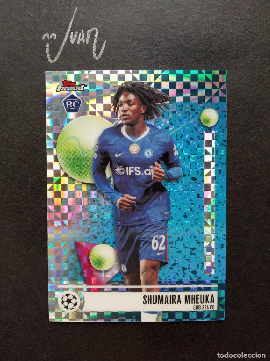Cromos de f&uacute;tbol: N&ordm; 37 CHECKERBOARD ROOKIE MHEUKA CHELSEA ⚽ TOPPS &reg; FINEST UCC UEFA 2025 2026 25 26