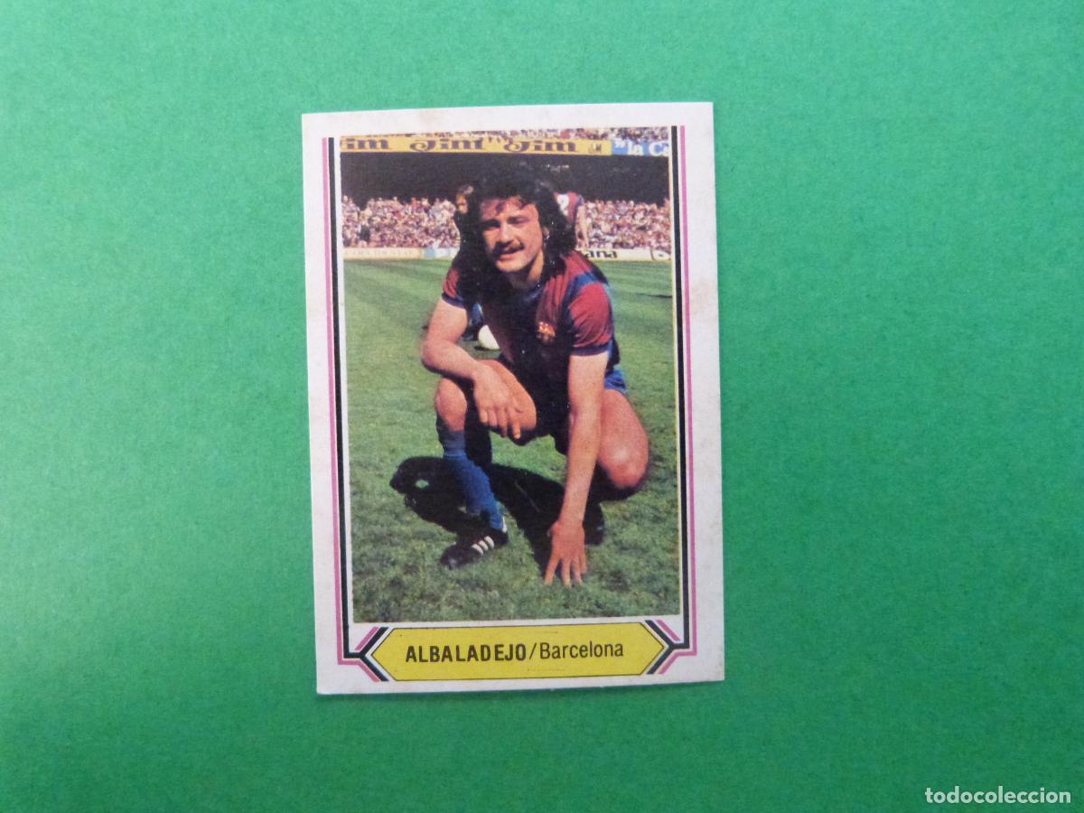 Cromos de f&uacute;tbol: CROMO F&Uacute;TBOL ALBALADEJO F.C. BARCELONA SIN PEGAR LIGA ESTE 1980-1981/80-81