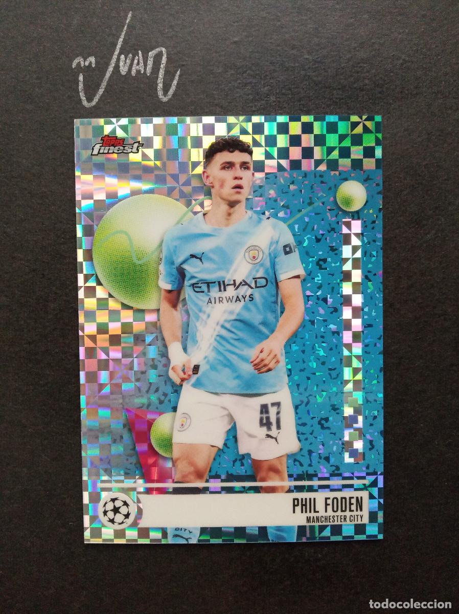 Cromos de f&uacute;tbol: N&ordm; 177 CHECKERBOARD PHIL FODEN MANCHESTER CITY ⚽ TOPPS &reg; FINEST UCC UEFA 2025 2026 25 26