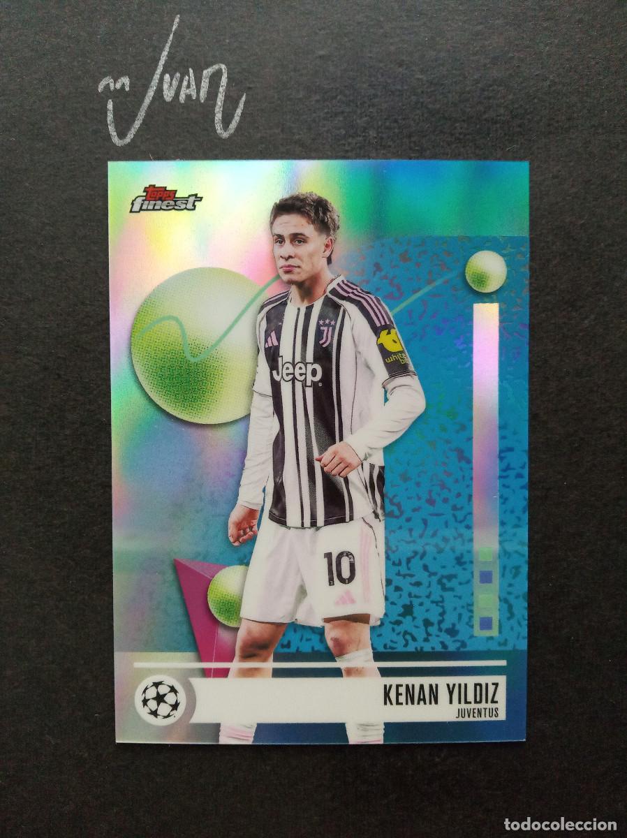 Cromos de f&uacute;tbol: N&ordm; 160 PARALELA REFRACTOR KENAN YILDIZ JUVENTUS TURQUIA ⚽ TOPPS &reg; FINEST UEFA 2025 2026 25 26 NUEVO