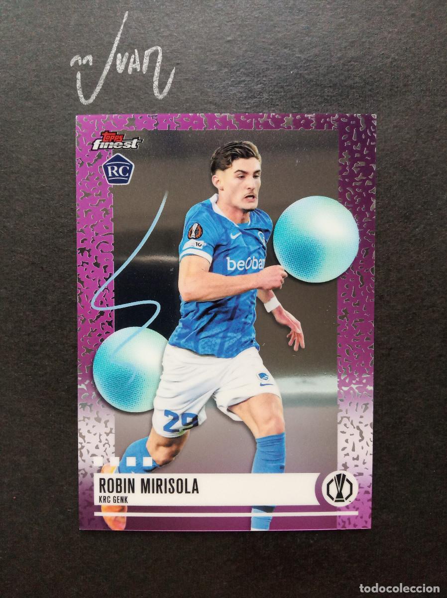 Cromos de f&uacute;tbol: N&ordm; 364 UNCOMMON ROOKIE ROBIN MIRISOLA KRC GENK ⚽ TOPPS &reg; FINEST UEFA 2025 2026 25 26 NUEVO