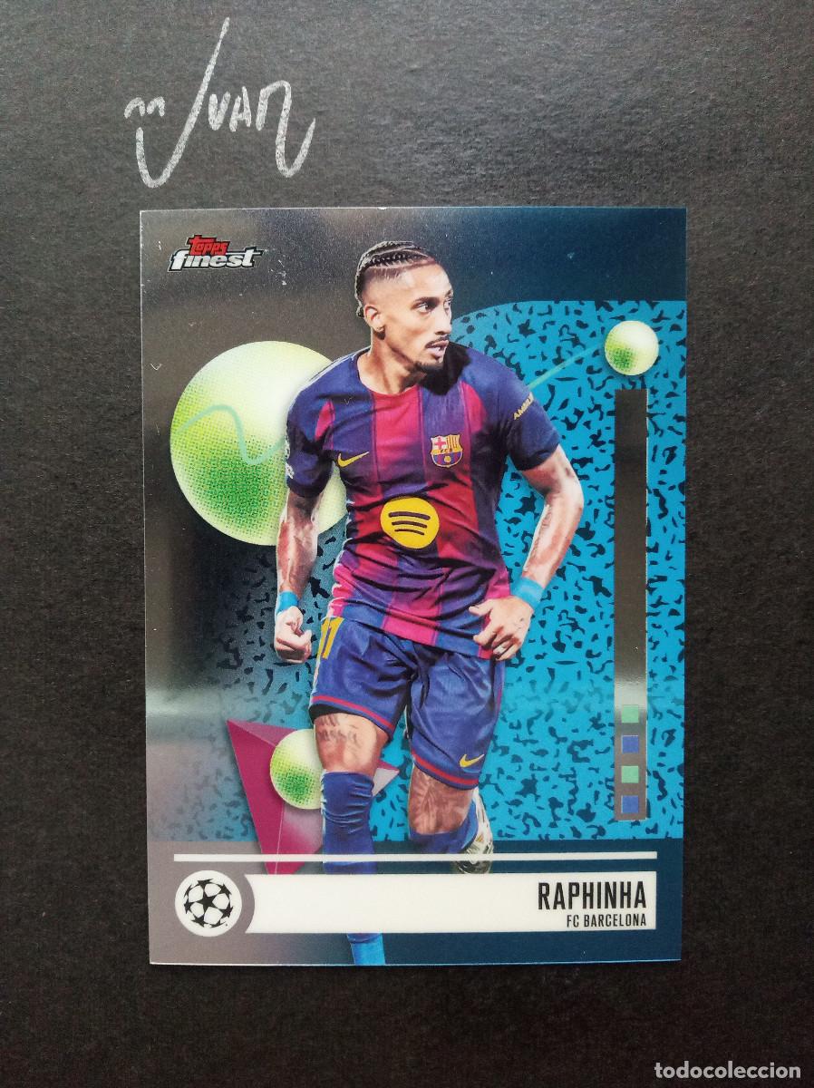 Cromos de f&uacute;tbol: N&ordm; 52 RAPHINHA FC BARCELONA BRASIL ⚽ TOPPS &reg; FINEST UCC UEFA CLUB COMPETITIONS 2025 2026 25 26 NUEVO