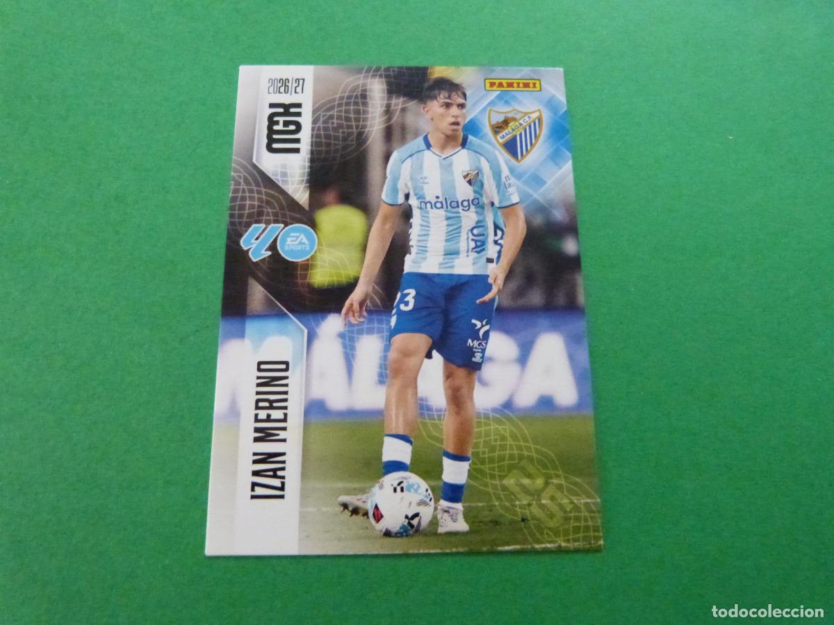Cromos de f&uacute;tbol: TRADING CARD FUTBOL IZAN MERINO MALAGA C.F. N&ordm; 244 LIGA MEGACRACKS 2026-2027/26-27 PANINI