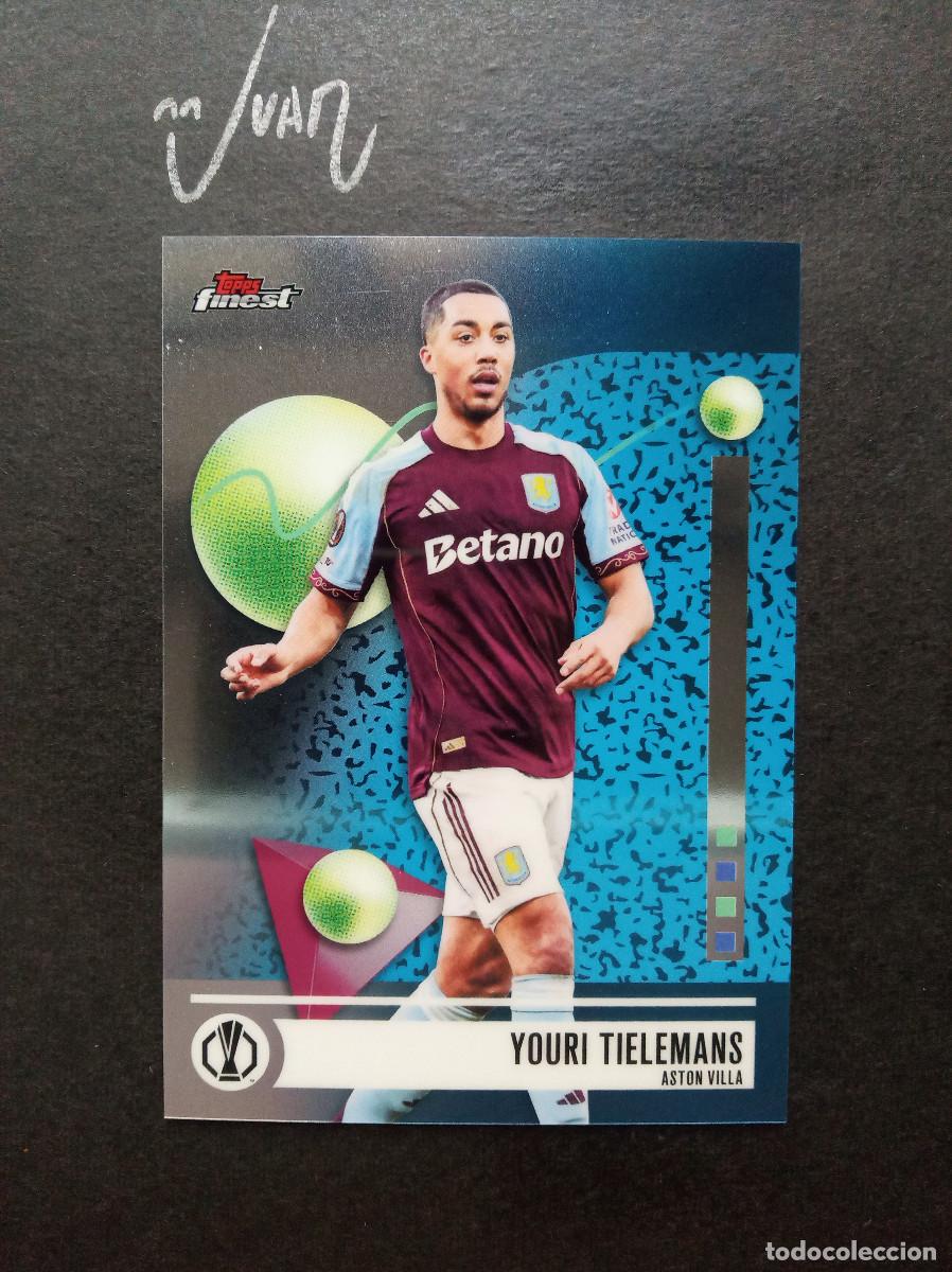 Cromos de f&uacute;tbol: N&ordm; 83 YOURI TIELEMANS ASTON VILLA BELGICA ⚽ TOPPS &reg; FINEST UEFA CLUB COMPETITIONS 2025 2026 25 26
