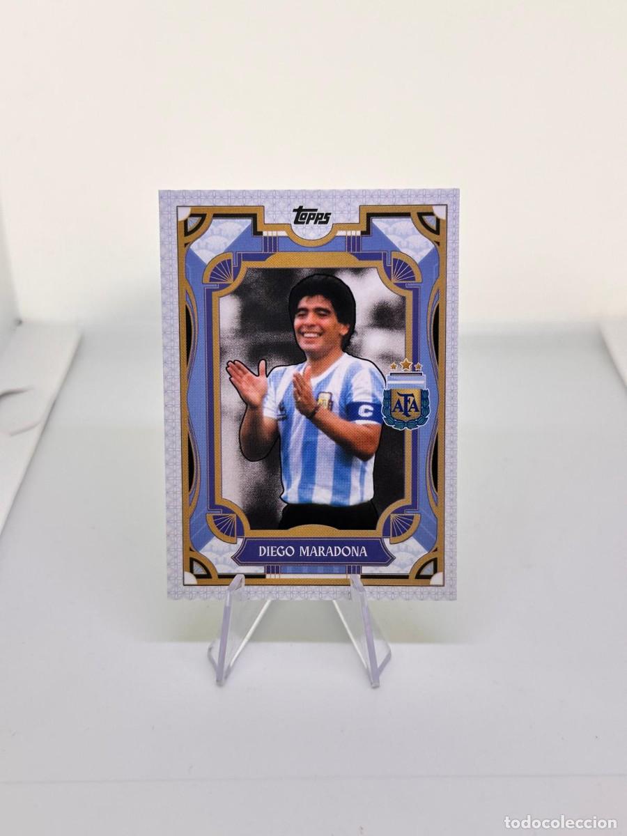 Cromos de f&uacute;tbol: Maradona 35 Argentina Topps Fan Set 2024