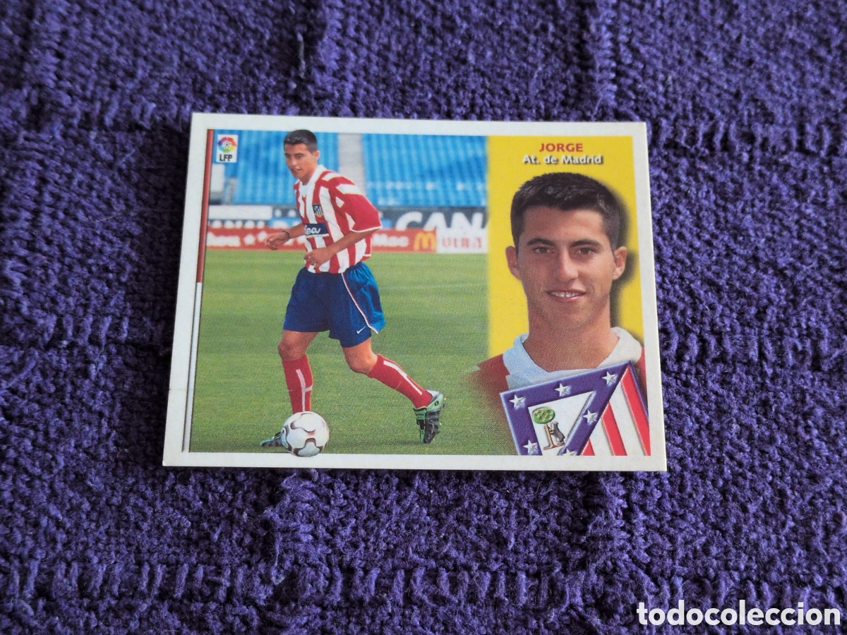 Fu&szlig;ball-Sticker: JORGE ATL&Eacute;TICO MADRID COLOCA LIGA ESTE 2002 2003 02 03 NUNCA PEGADO SIN PEGAR