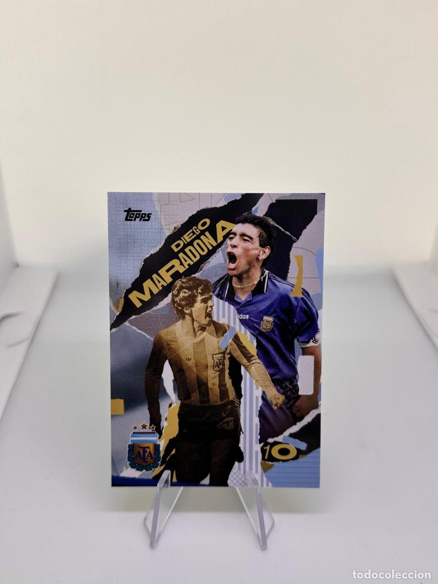 Cromos de f&uacute;tbol: Maradona 41 Argentina Topps Fan Set 2024