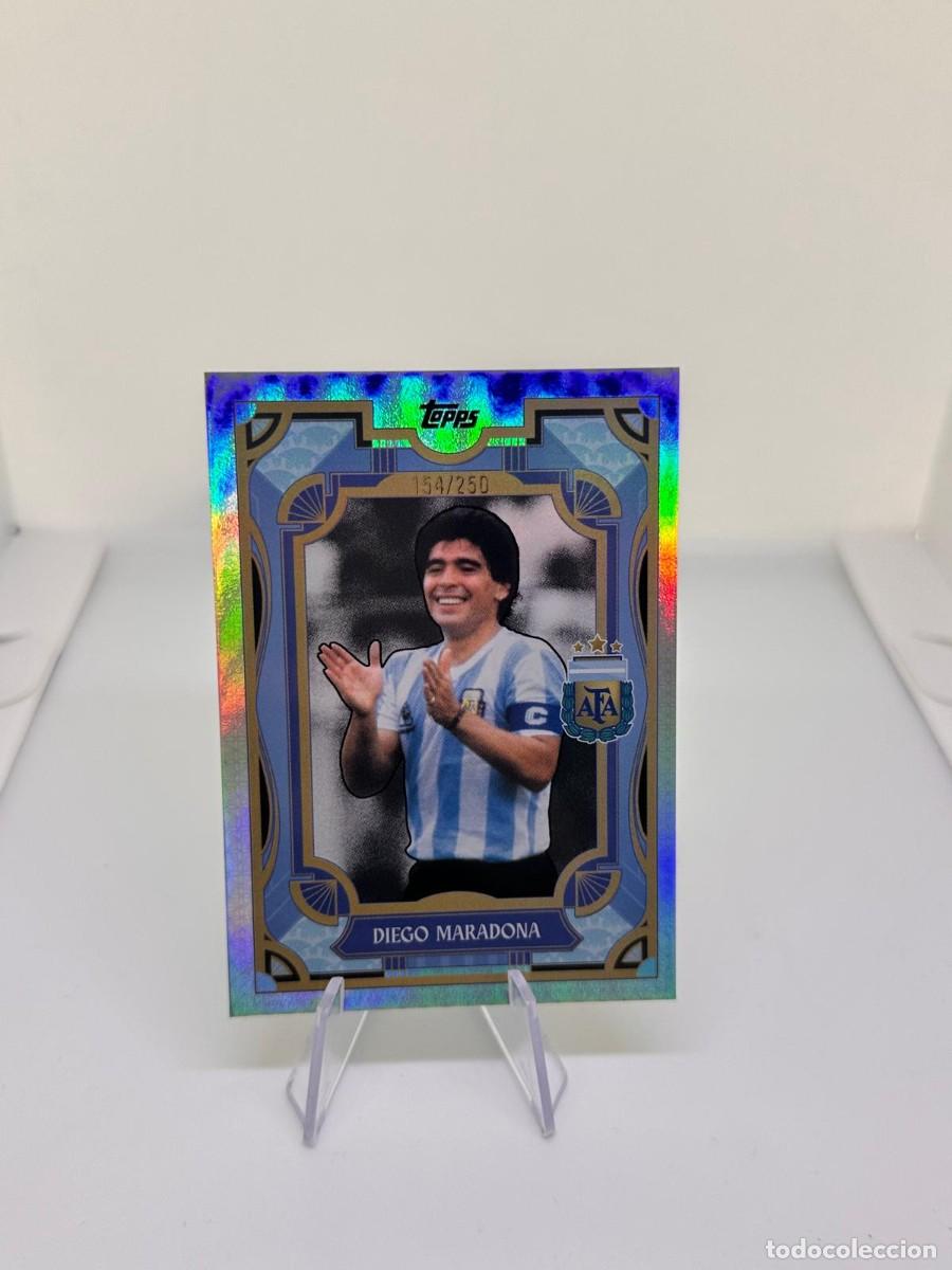 Cromos de f&uacute;tbol: Maradona 154/250 #35 Argentina Topps Fan Set 2024