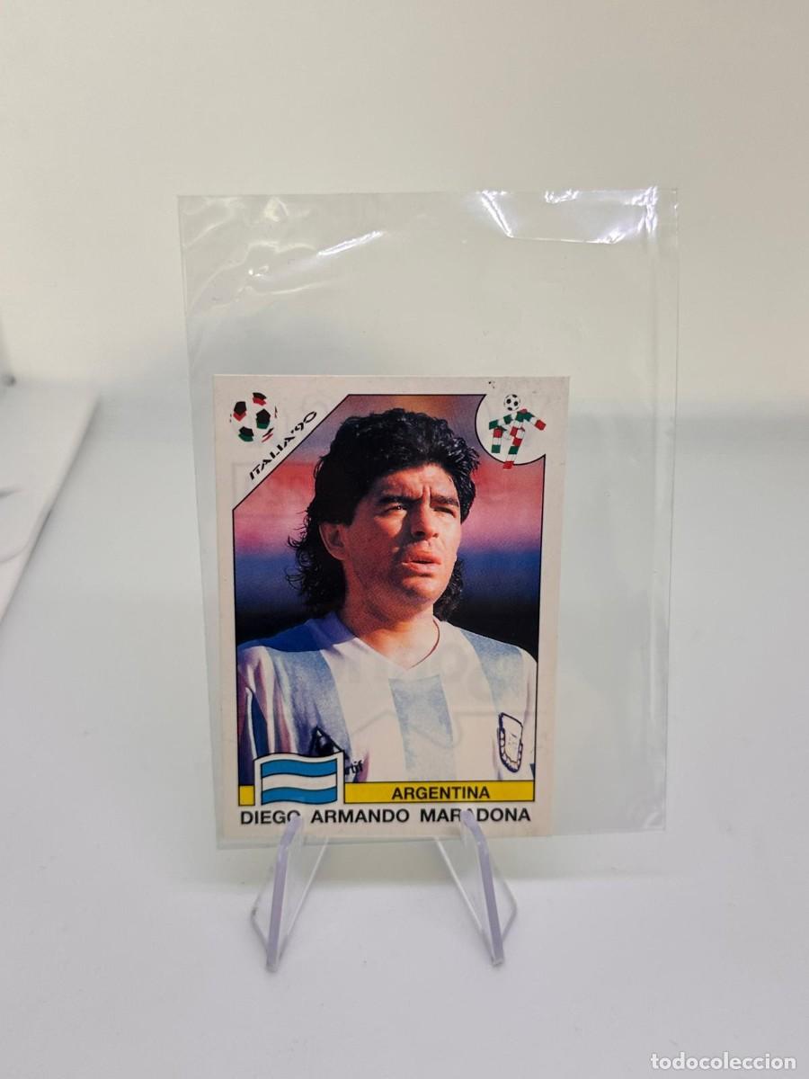 Cromos de f&uacute;tbol: Diego Maradona #224 Sonrics Panini Fifa World Cup Story Italia 90