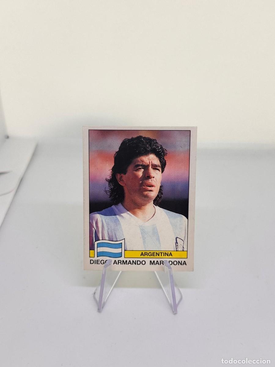 Figurine di Calcio: Diego Maradona #H128 Panini Kellogg Fifa World Cup Italia 90