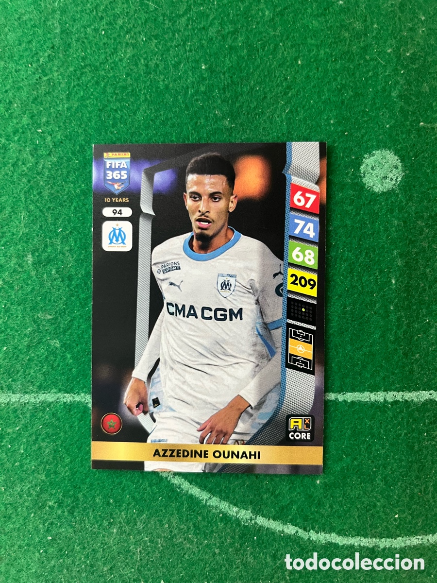 Football Stickers: 94 AZZEDINE OUNAHI OLYMPIQUE DE MARSELLA ADRENALYN FIFA 365 2024 2025 PANINI