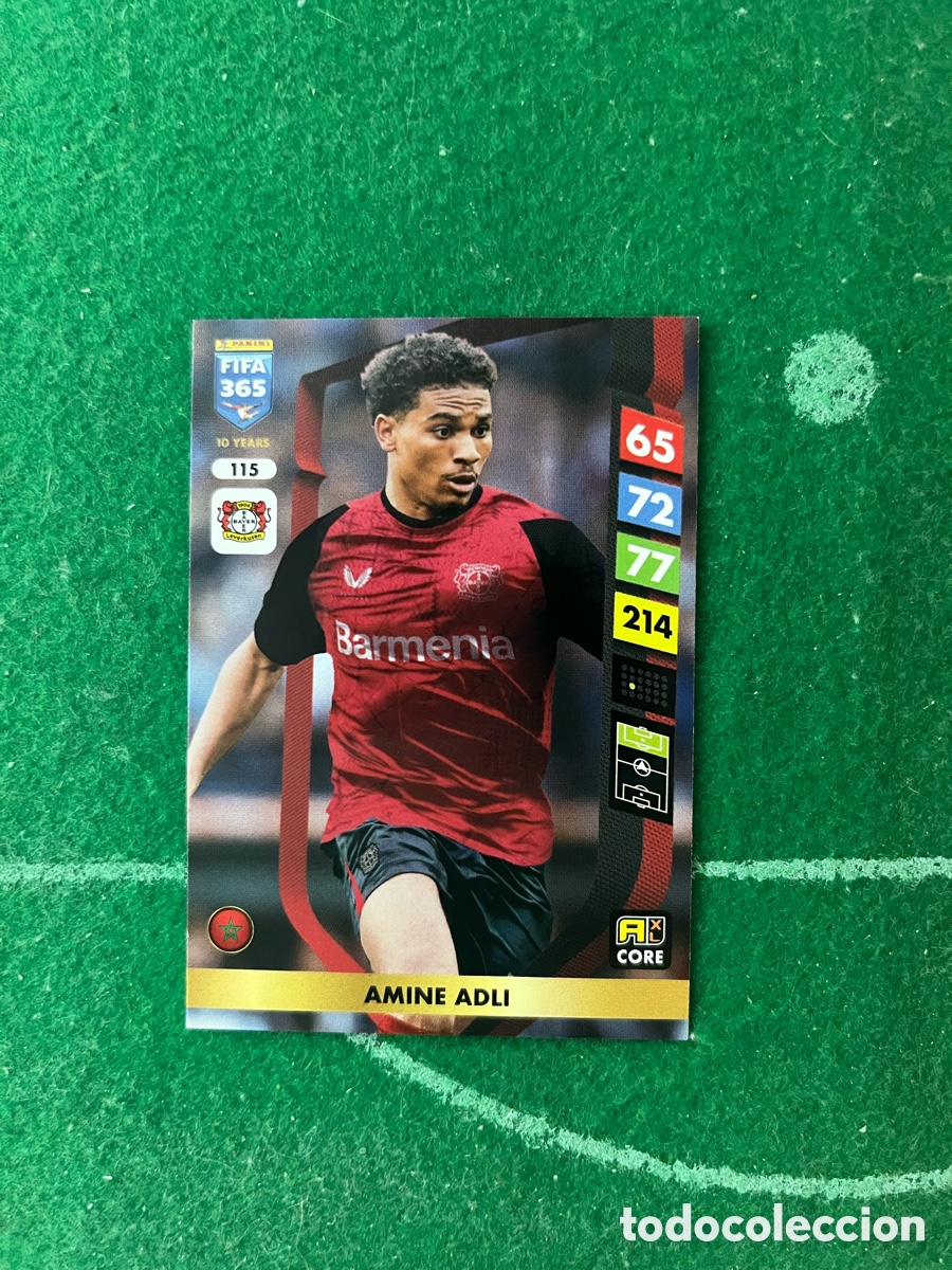 Figurine di Calcio: 115 AMINE ADLI BAYER LEVERKUSEN ADRENALYN FIFA 365 2024 2025 PANINI