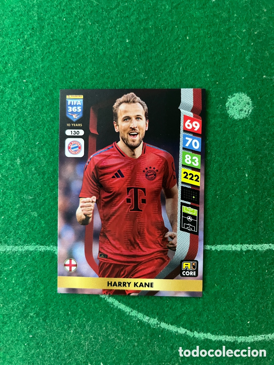 Figurine di Calcio: 130 HARRY KANE BAYERN DE MUNICH ADRENALYN FIFA 365 2024 2025 PANINI