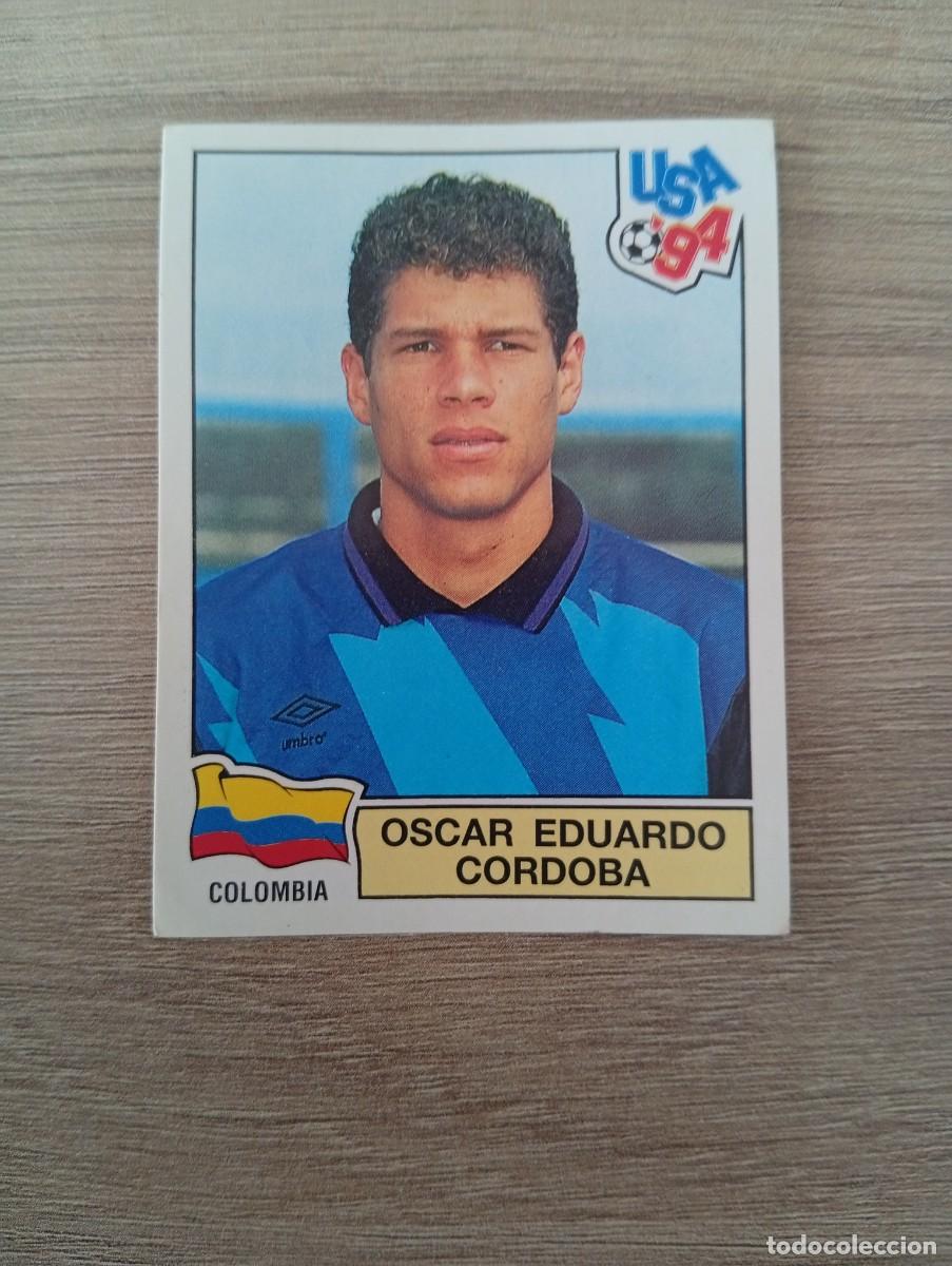 Fu&szlig;ball-Sticker: OSCAR EDUARDO CORDOBA 54 COLOMBIA MUNDIAL USA 94 1994 SIN PEGAR NUNCA PEGADO