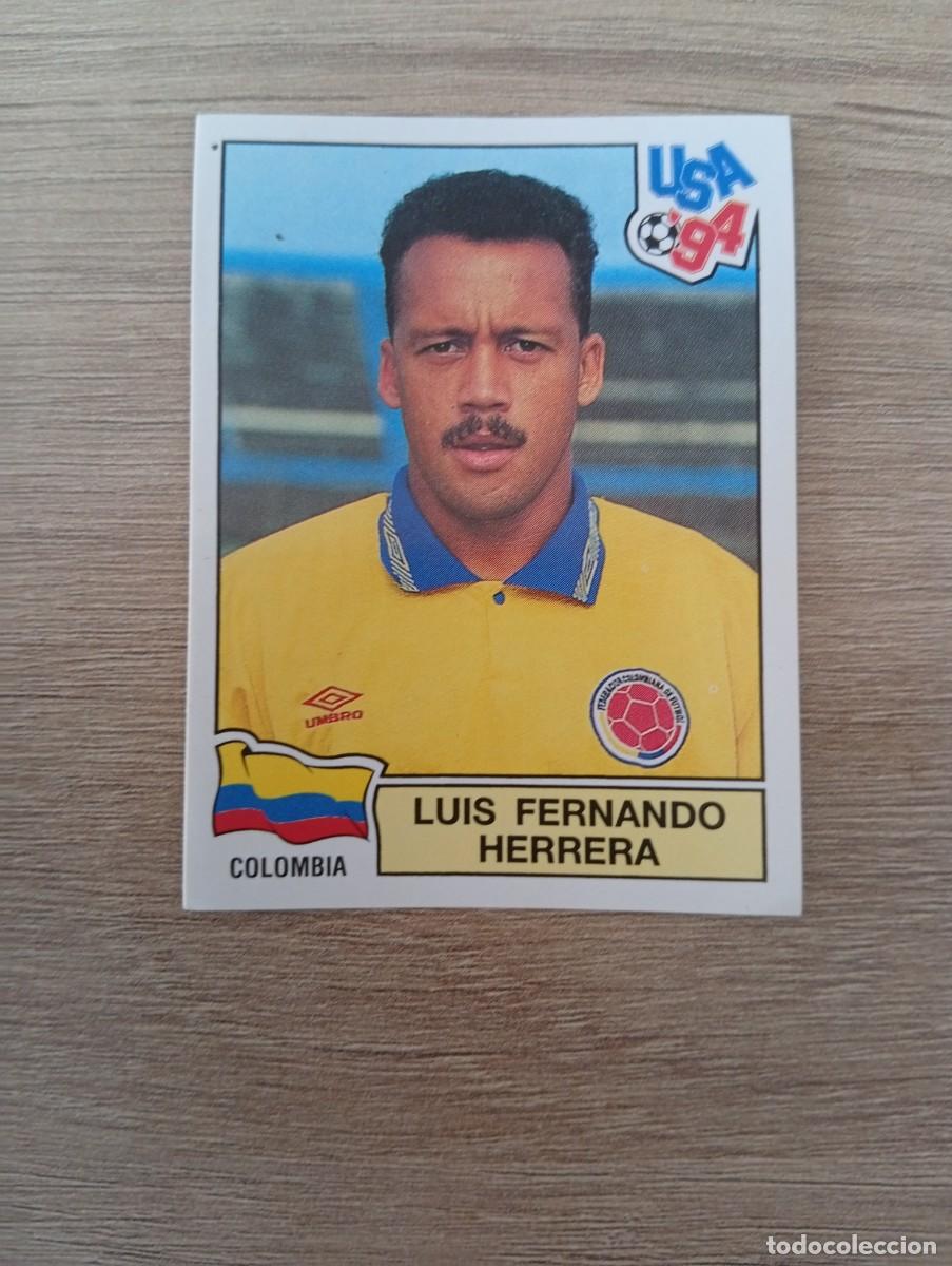 Cromos de f&uacute;tbol: LUIS FERNANDO HERRERA 55 COLOMBIA MUNDIAL USA 94 1994 SIN PEGAR NUNCA PEGADO