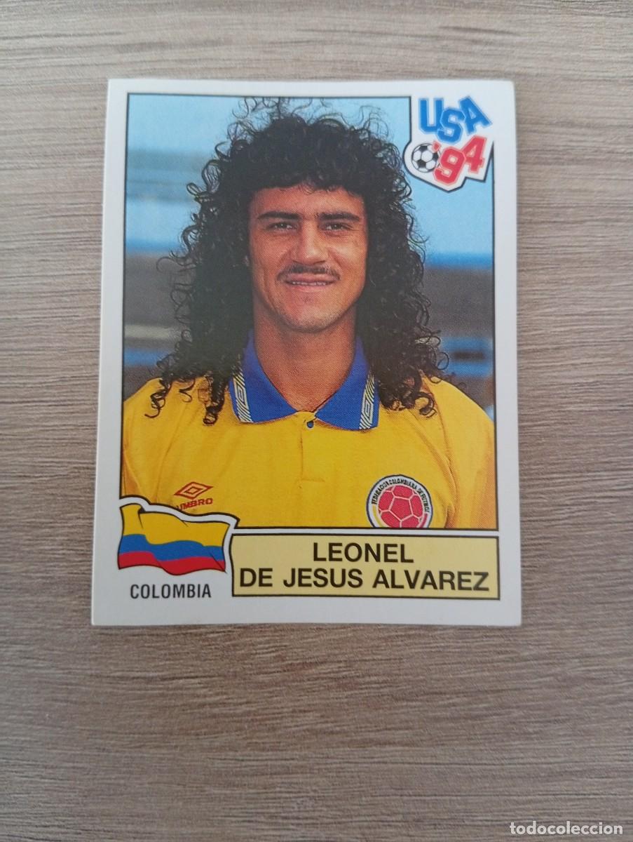 Fu&szlig;ball-Sticker: LEONEL DE JESUS ALVAREZ 61 COLOMBIA MUNDIAL USA 94 1994 SIN PEGAR NUNCA PEGADO