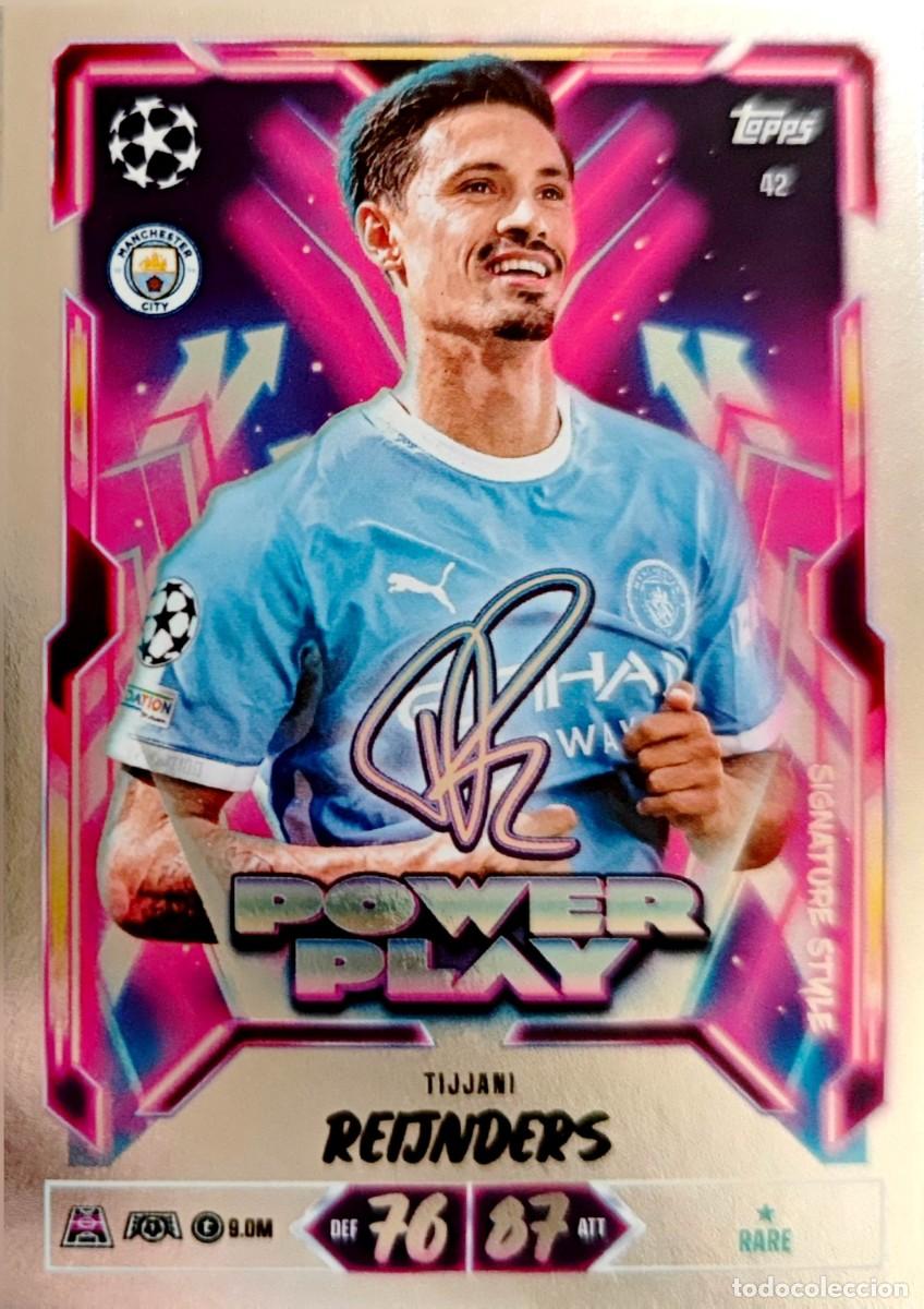 Cromos de f&uacute;tbol: 42 Reijnders - Manchester City - POWER PLAY - TOPPS Match Attax 2026 2027 26 27