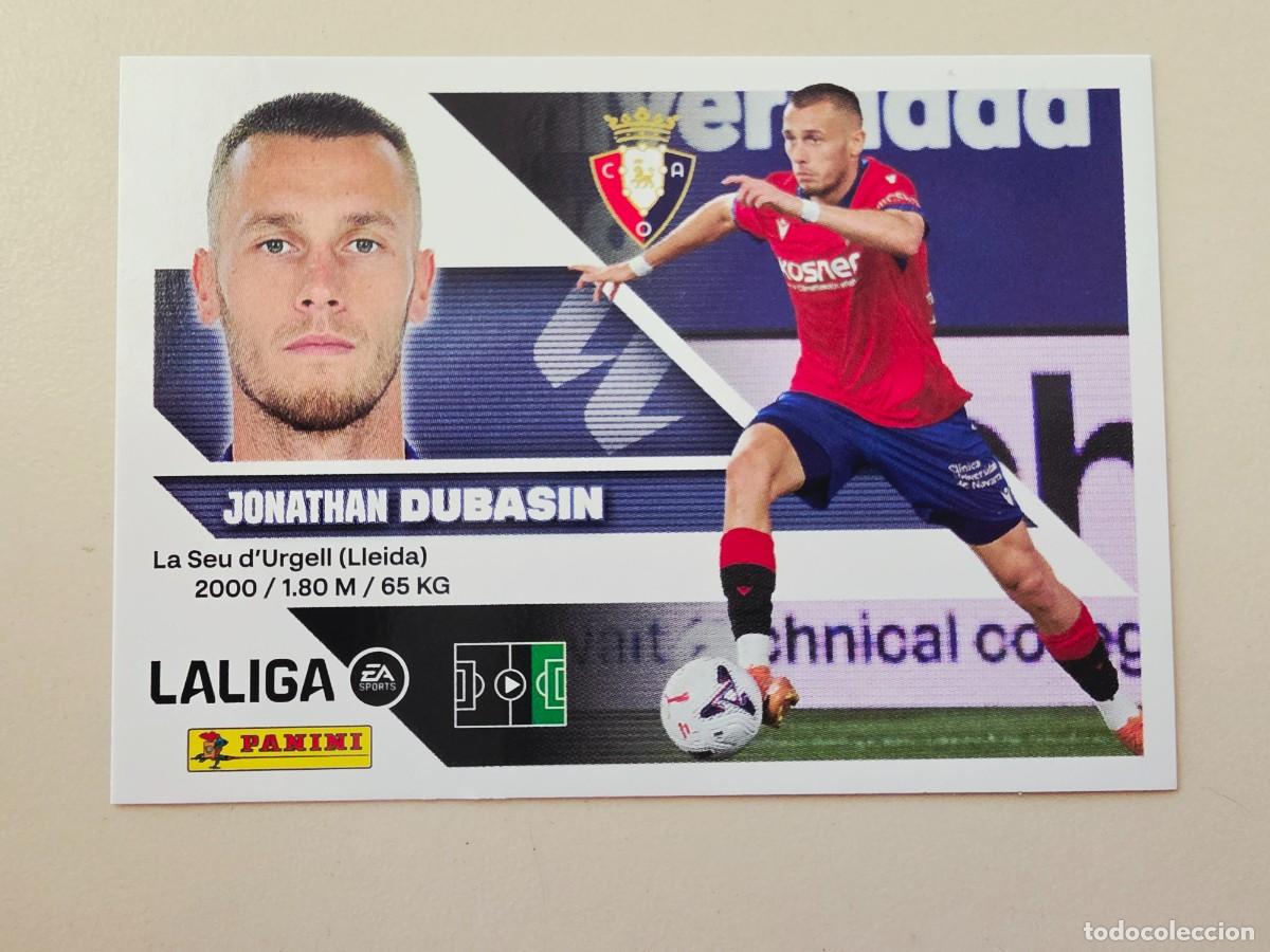 Cromos de f&uacute;tbol: 16 BIS Jonathan Dubasin, Coloca, CA Osasuna, Panini Ediciones Liga Este 2026 2027 sin pegar