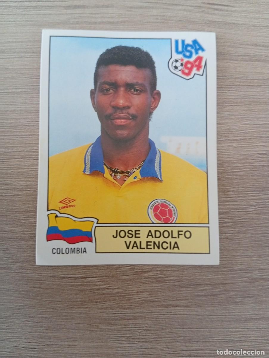 Cromos de f&uacute;tbol: JOSE ADOLFO VALENCIA 66 COLOMBIA MUNDIAL USA 94 1994 SIN PEGAR NUNCA PEGADO