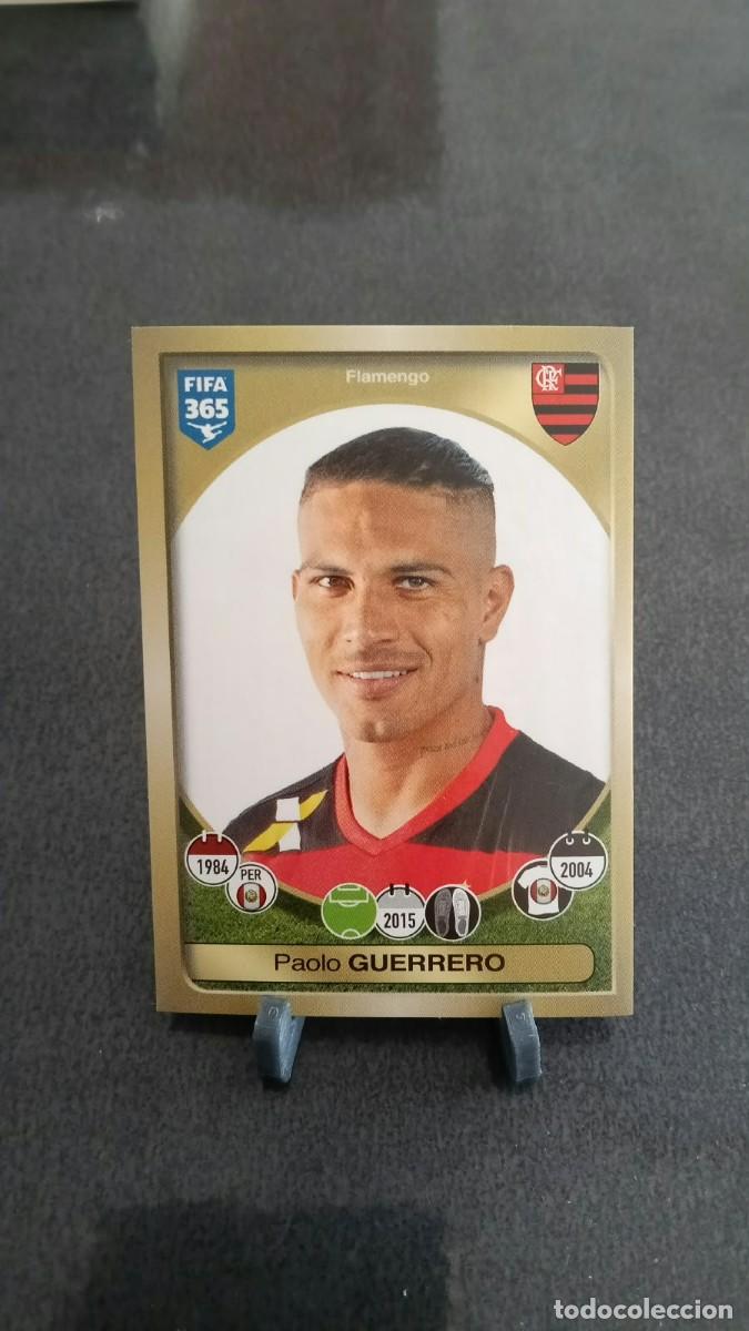 Cromos de f&uacute;tbol: Guerrero 610 Flamengo 2016 2017 Fifa 365 Sin Pegar