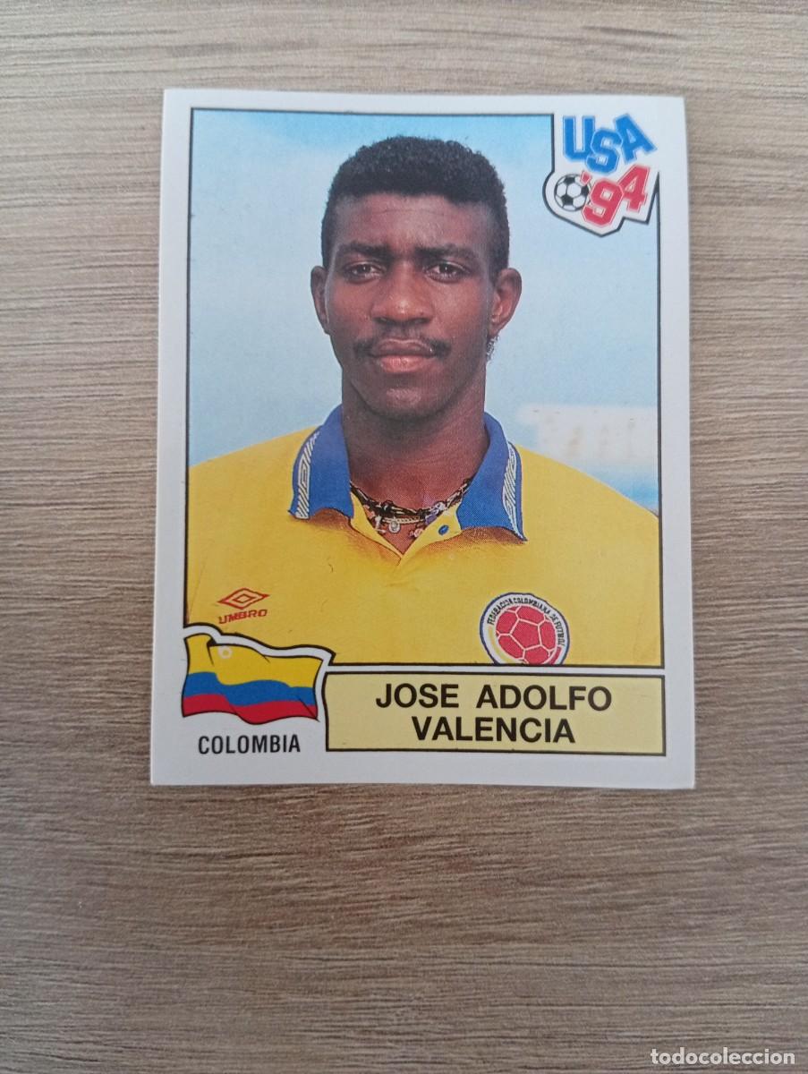 Cromos de f&uacute;tbol: JOSE ADOLFO VALENCIA 66 COLOMBIA MUNDIAL USA 94 1994 SIN PEGAR NUNCA PEGADO