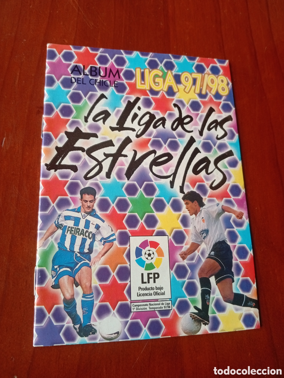 Cromos de f&uacute;tbol: ALBUM CROMO CROMOS CHICLE CHICLES FUTBOL LA LIGA DE LAS ESTRELLAS 97 - 98 VACIO PLANCHA NUEVO
