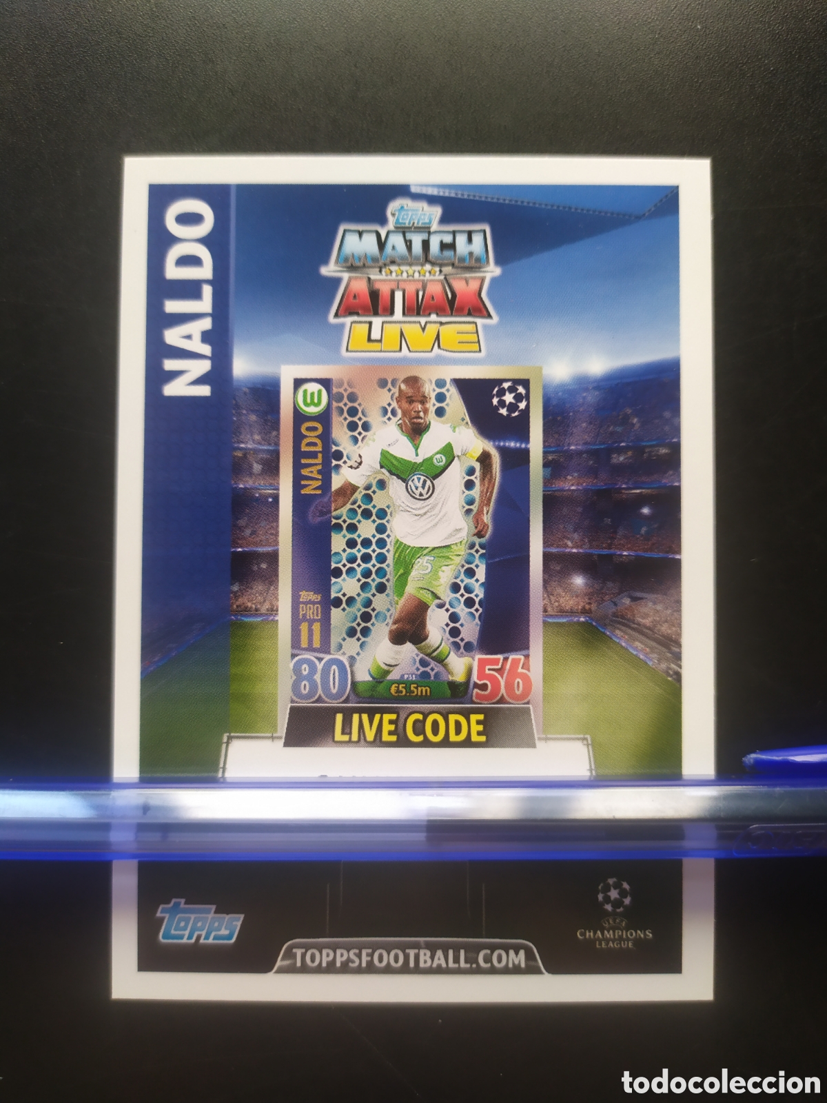 Cromos de f&uacute;tbol: UEFA Champions match attax topps 2015 2016 15 16 live code Naldo Wolfsburg