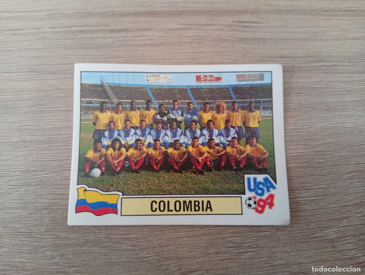 Cromos de f&uacute;tbol: ALINEACION COLOMBIA 67 MUNDIAL USA 94 1994 SIN PEGAR NUNCA PEGADO