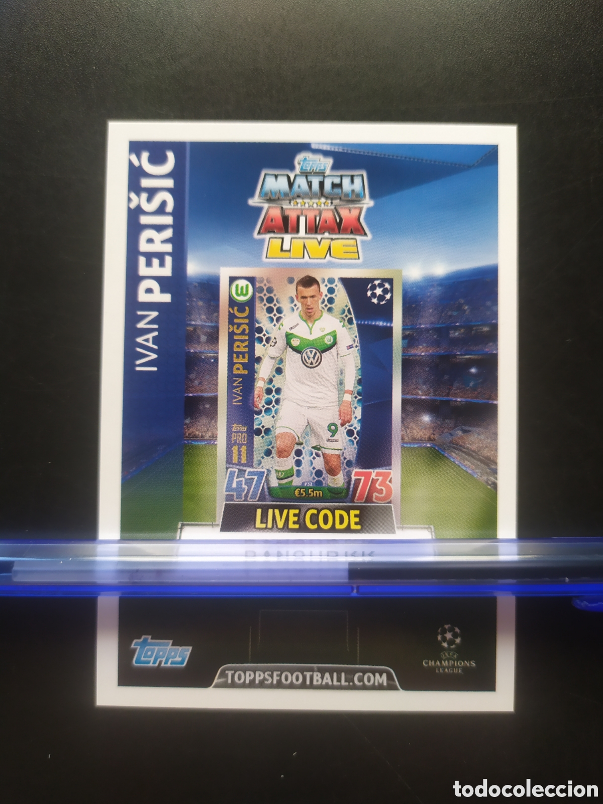 Cromos de f&uacute;tbol: UEFA Champions match attax topps 2015 2016 15 16 live code Perisic Wolfsburg