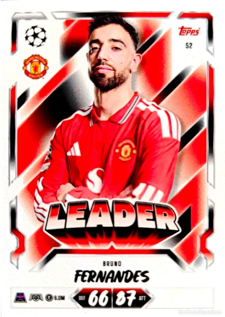 Cromos de f&uacute;tbol: 52 Bruno Fernandes - Manchester United - LEADER - TOPPS Match Attax 2026 2027 26 27