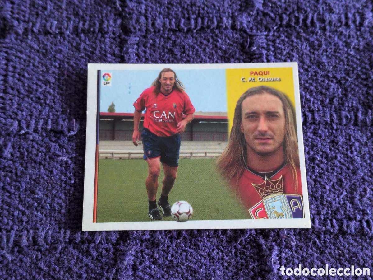 Fu&szlig;ball-Sticker: CROMO PAQUI OSASUNA EDICIONES ESTE LIGA 02 03 2002 2003 SIN PEGAR. COLOCA