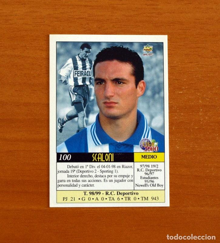 Fu&szlig;ball-Sticker: Deportivo La Coru&ntilde;a - N&ordm; 100, Scaloni - Mundicromo Las Fichas de la Liga 1999-2000, 99-00