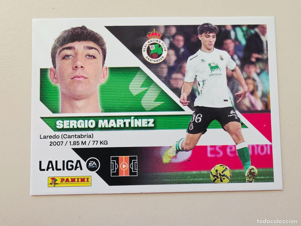 Fu&szlig;ball-Sticker: 13 BIS Sergio Mart&iacute;nez, Coloca, Racing de Santander, Panini Ediciones Liga Este 2026 2027 sin pegar