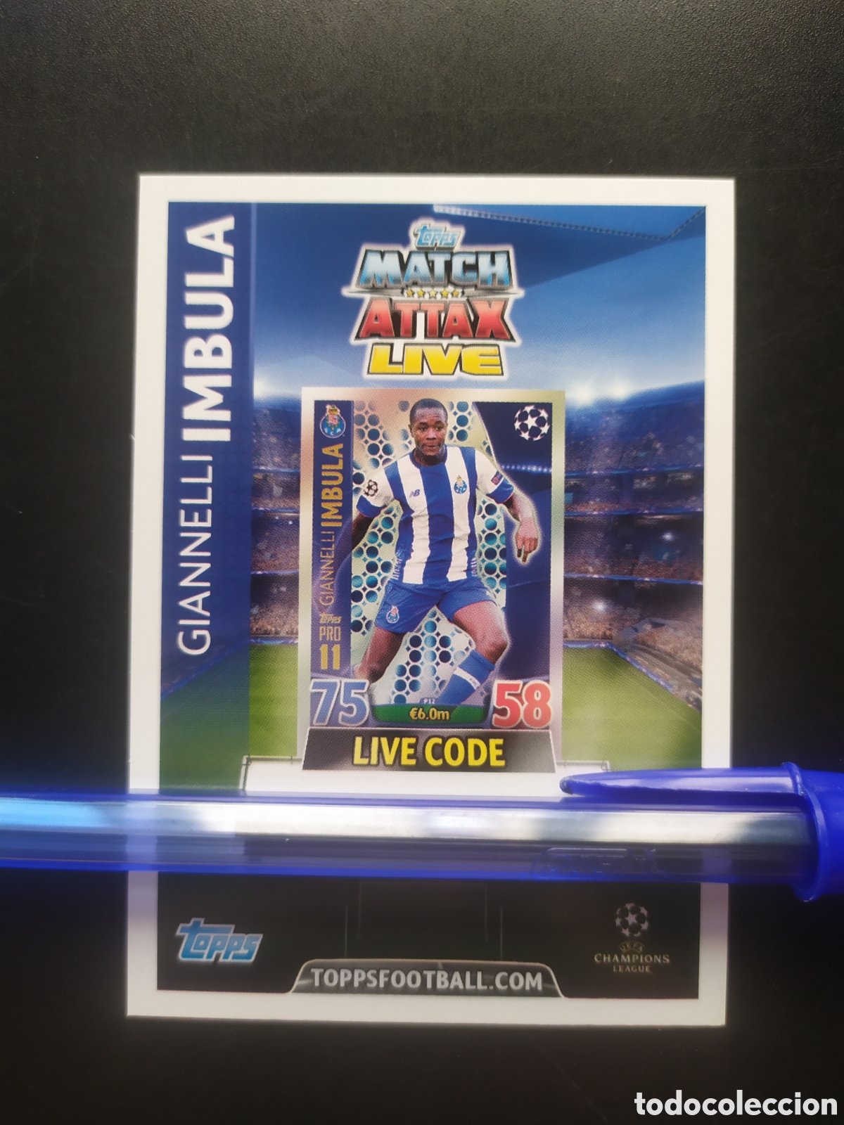 Cromos de f&uacute;tbol: UEFA Champions match attax topps 2015 2016 15 16 live code Imbula Oporto