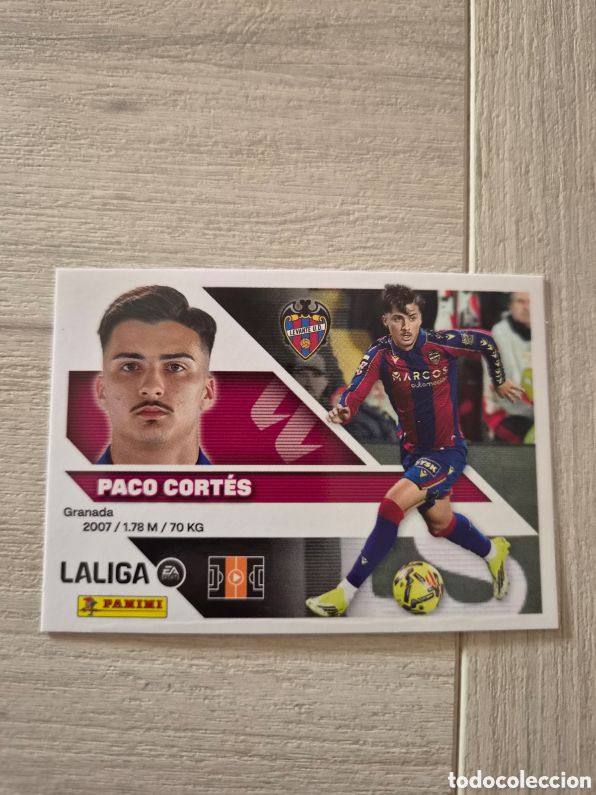 Cromos de f&uacute;tbol: N&deg;14B Levante Paco Cortes Liga Este 26/27