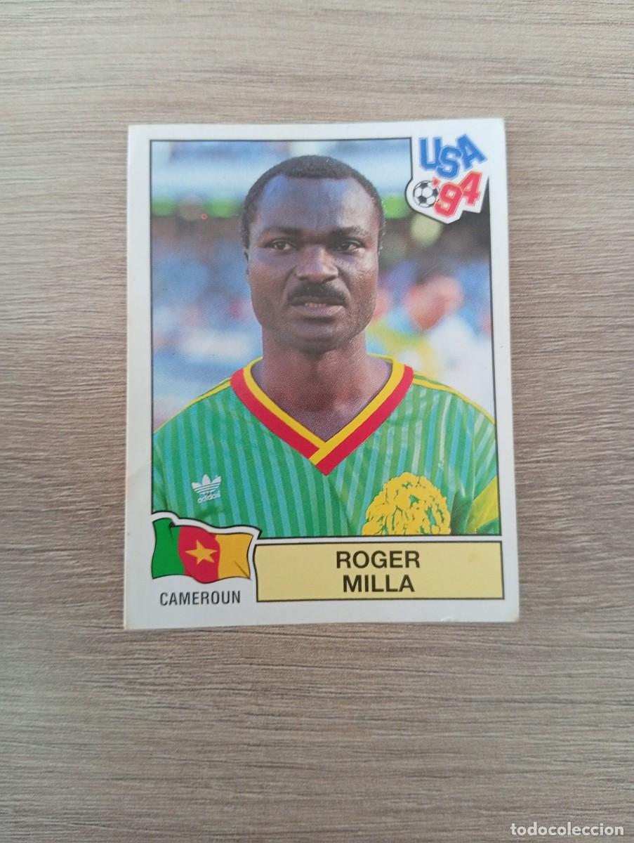 Cromos de f&uacute;tbol: ROGER MILLA 144 CAMERUN MUNDIAL USA 94 1994 SIN PEGAR NUNCA PEGADO