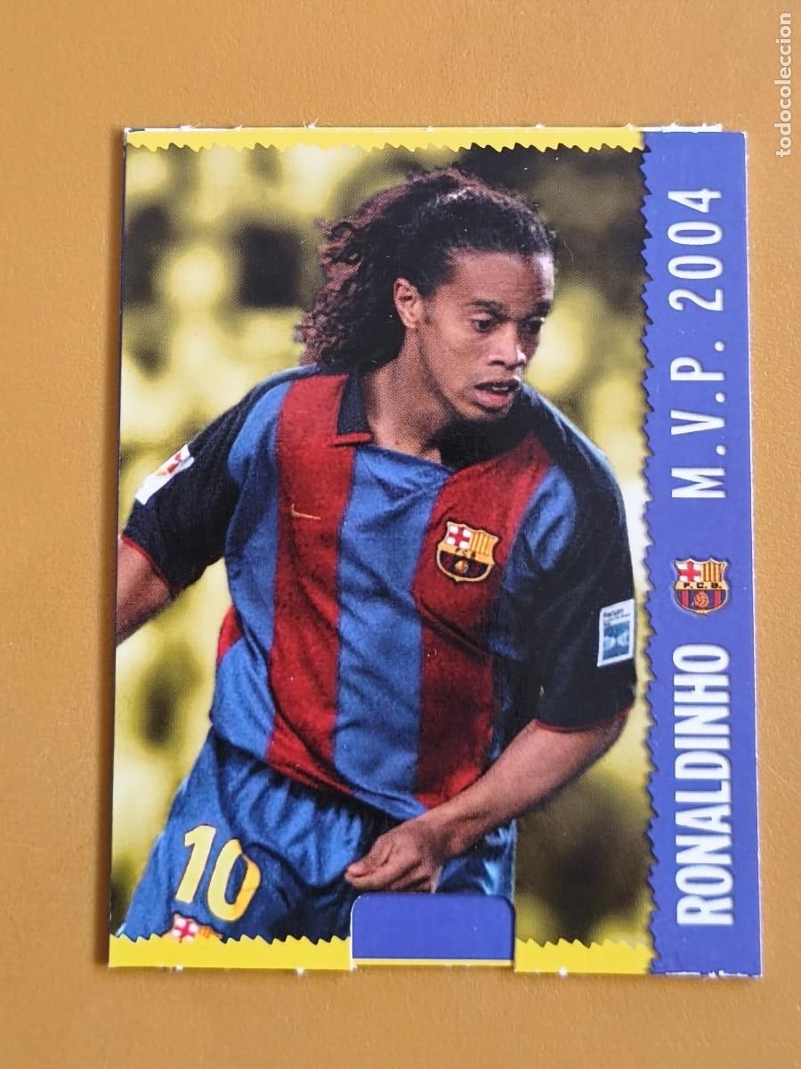 Cromos de f&uacute;tbol: ronaldinho, liga 2005 mundicromo