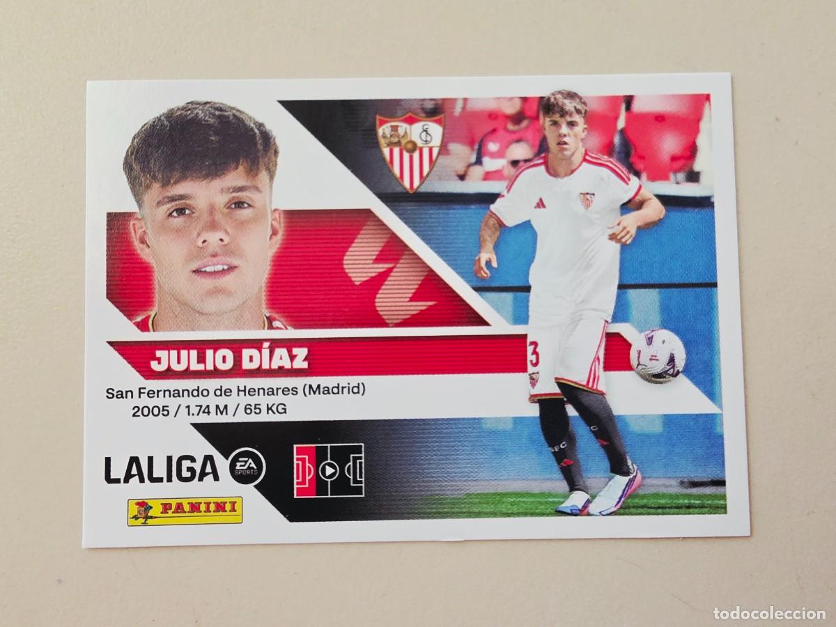 Cromos de f&uacute;tbol: 8 BIS Julio D&iacute;az, Coloca, Sevilla FC, Panini Ediciones Liga Este 2026 2027 sin pegar