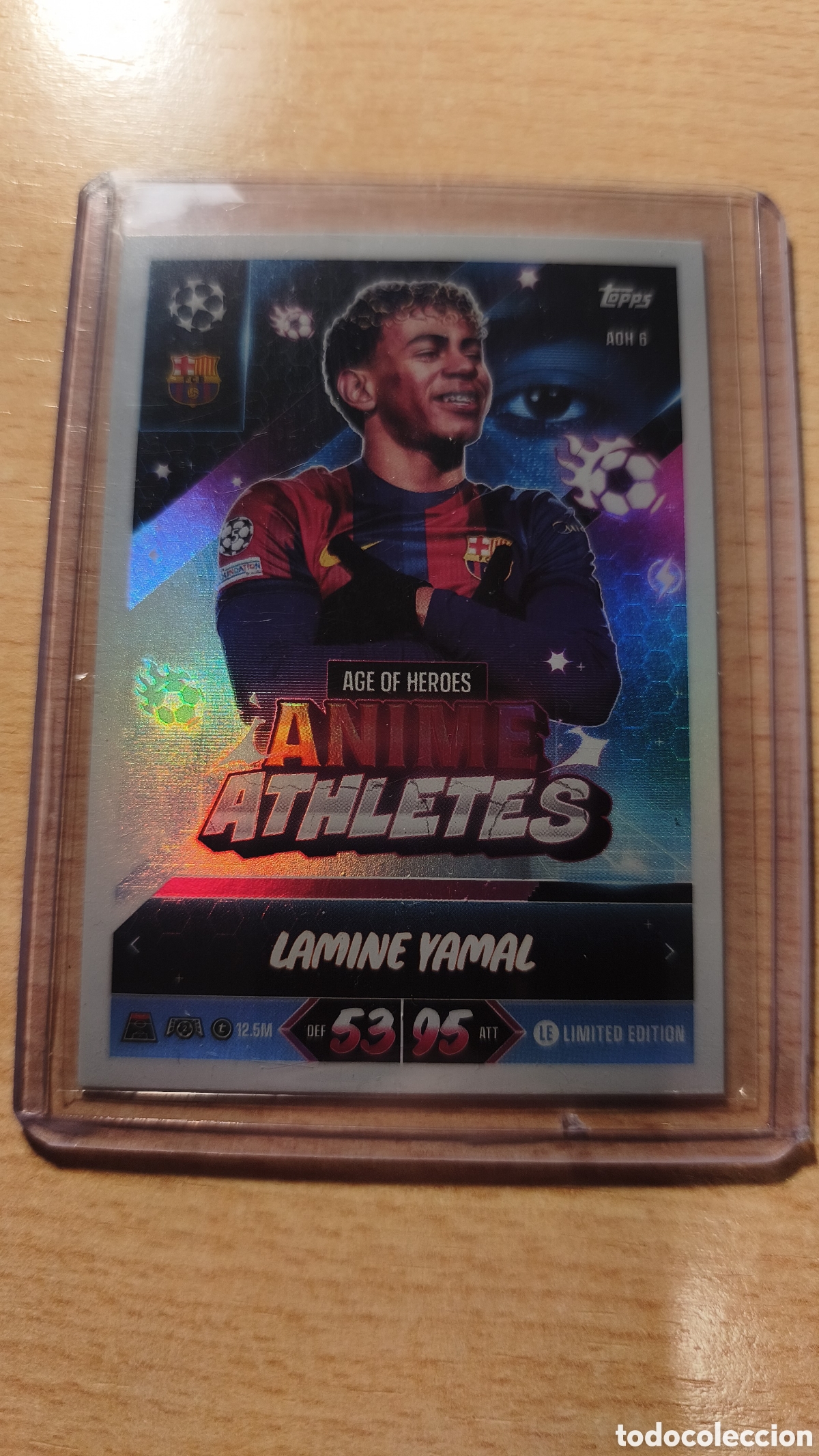 Cromos de f&uacute;tbol: LAMINE YAMAL LIMITED EDITION FC BARCELONA ANIME ATHLETES MATCH ATTAX 2026 2027 TOPPS 26 27