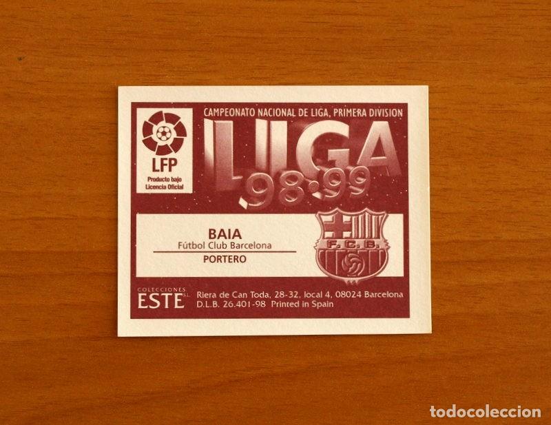 Cromos de f&uacute;tbol: F&uacute;tbol Club Barcelona - Vitor Baia - Ediciones Este Liga 1998-1999, 98-99 - Nunca Pegado