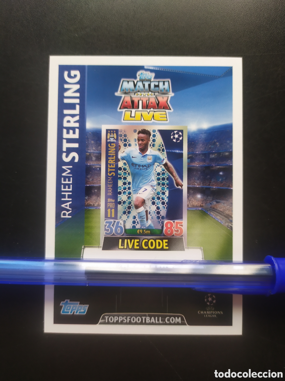 Cromos de f&uacute;tbol: UEFA Champions match attax topps 2015 2016 15 16 live code Sterling Manchester City