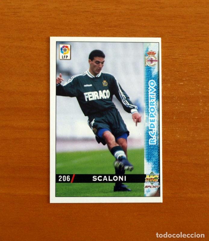 Cromos de f&uacute;tbol: Deportivo La Coru&ntilde;a - N&ordm; 206 Scaloni - Mundicromo Las Fichas de la Liga 1998-1999-98-99