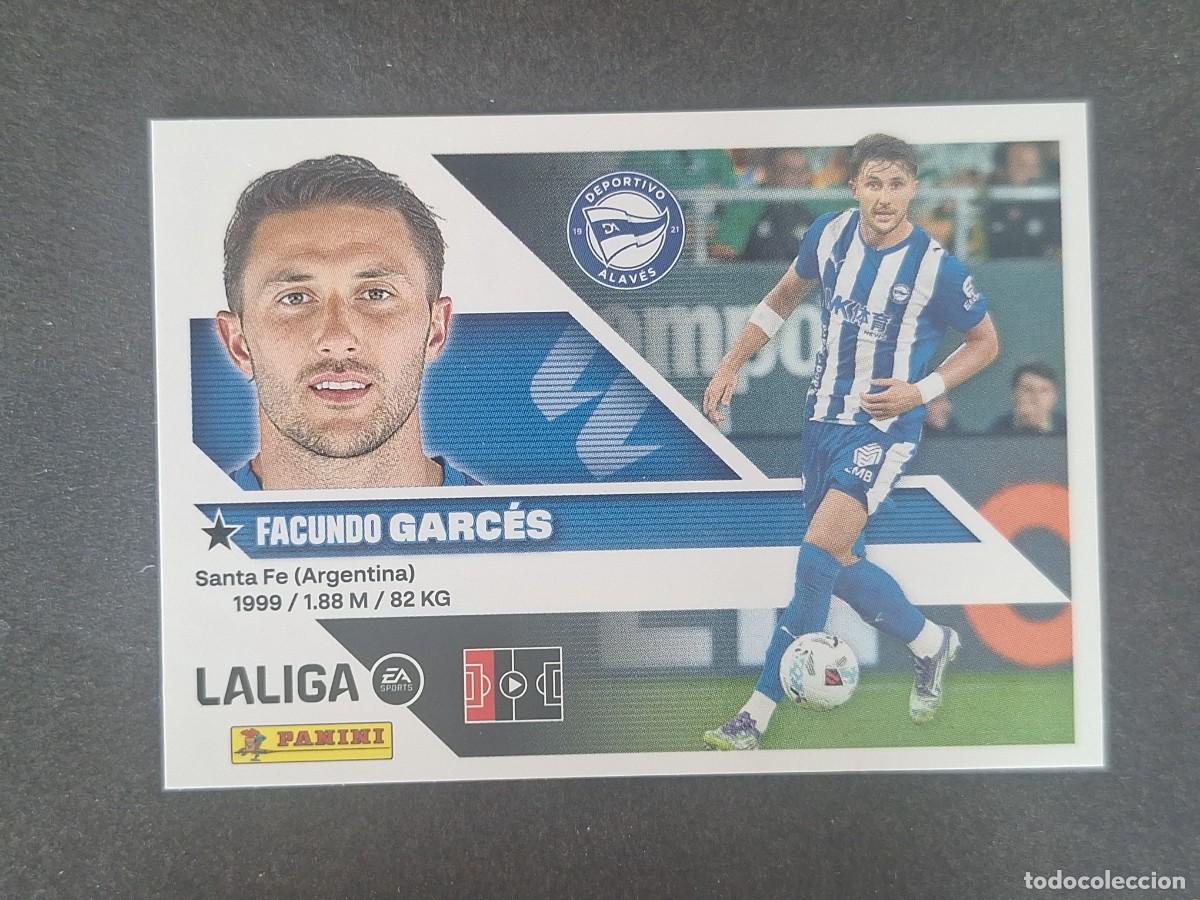 Fu&szlig;ball-Sticker: L2 FACUNDO GARCES DEPORTIVO ALAVES COLOCA LIGA ESTE 2026 2027 26 27 NUNCA PEGADO SIN PEGAR