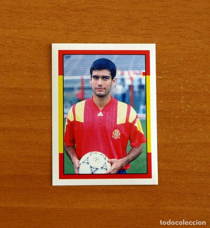 Fu&szlig;ball-Sticker: Espa&ntilde;a 94 - N&ordm; 84, Guardiola - Campeonato Mundial USA 1994 - Mundicromo Sport - Nunca Pegado